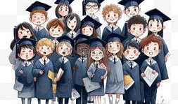 毕业照动漫图片,毕业照中的动漫时光